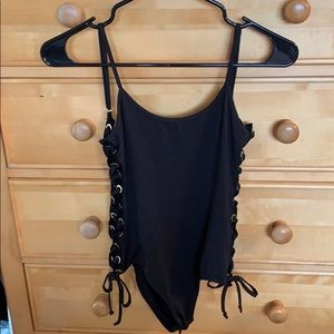 Lace Up Side Bodysuit